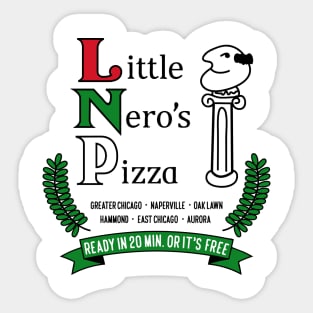 Little Nero's Pizza (White tee) Sticker